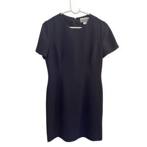 Petite Sophisticate classic Navy dress size 4P Excellent used condition
